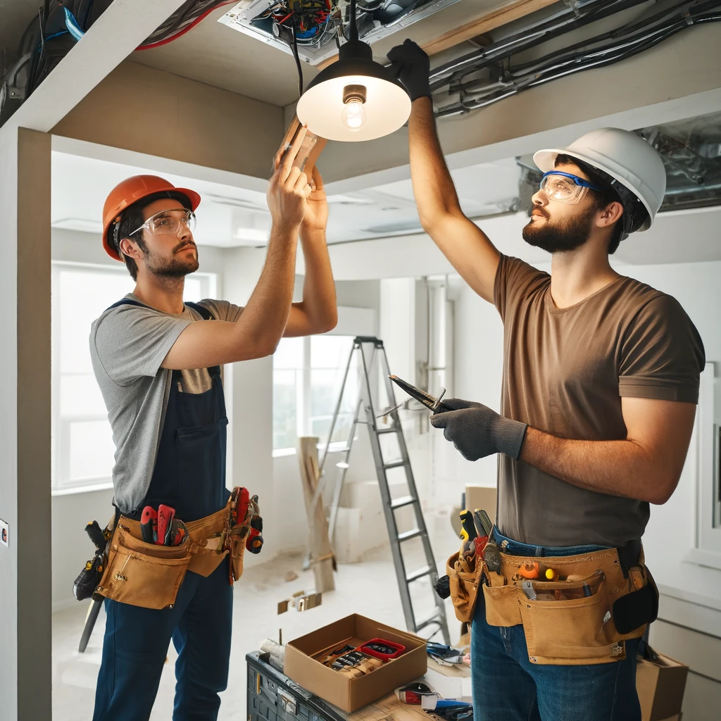 Montovanie svetiel inštalácia svetiel